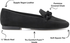 Journee Women's Comfort Foam Cordell Dress Flats Black, 7 Wide