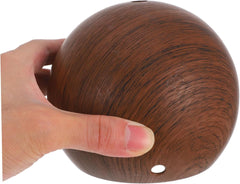 Iron Globe Table Lamp Base Vintage Hollow Metal Stand for Modern Desk Lighting Stylish Walnut Finish for Home Decor and Ambient Lighting