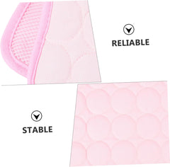 Pet Cooling Mat Pad for Dogs and Cats Ice Silk Cooling Bed with Triple Design Machine Washable Pet Mat for Indoor Use