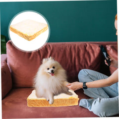 BESPORTBLE Creative Toast Bread Pet Cushion Bed Soft Mattress for Cats Dogs for Sleeping Playing Resting Easy to Unique Toast