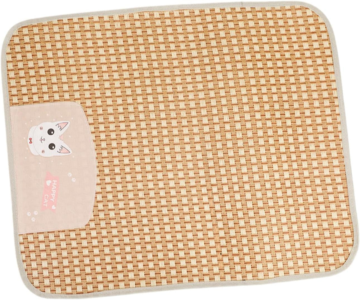 Cooling Mat Pad for Dogs Cats Dog Cooling Pad Dog Sleeping Bed Pet Cat Cooling Cushion for Indoor Seat Travel Bed Kennel, Pink, L