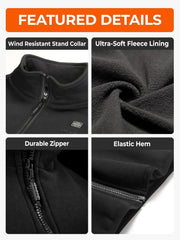 ORORO Men's Heated Vest with Battery, Lightweight Heating Fleece Vest (Charger Not Included)