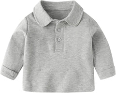 Child Boys Girls Solid Color Long Sleeve T Shirt Blouse Tops Clothes Children Casual Loose Clothes Casual Wear