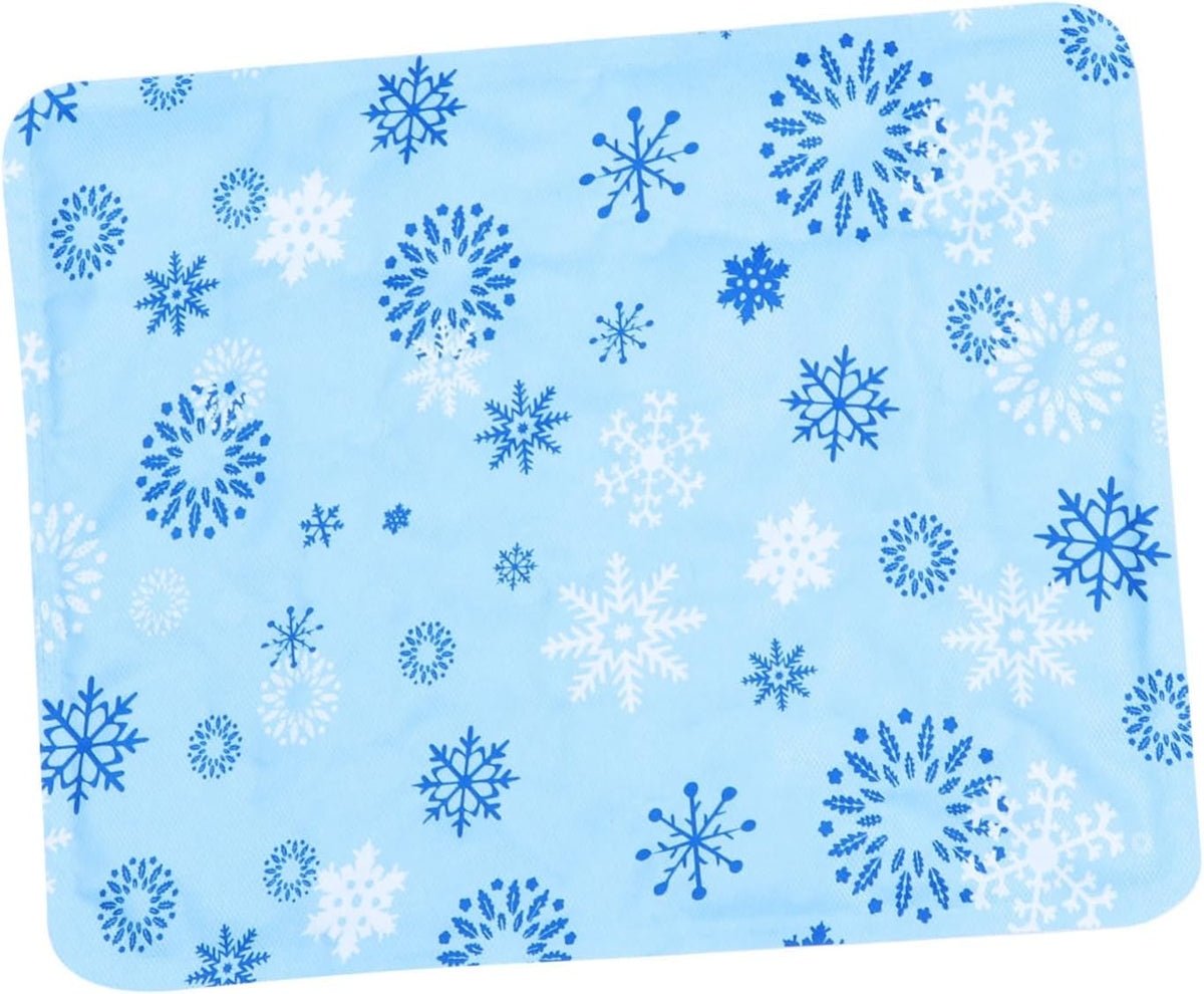 POPETPOP Summer Pet Cooling Bed Dog Cats Heat Dissipation Pad Cooling Sleeping Mat Original Printing Design Multi-Functional Mat