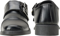Josmo Boy’s Dress Shoes – Hook and Loop Double Monk Strap Cap Toe Oxford Loafers (Little Kid/Big Kid)