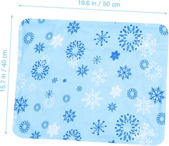 Garneck Pet Ice Mat Self Cooling Mat for Dogs Summer Ice Bed Pet Cooling Dog Bed Self Gel Large Indoor Summer Paws Cold Freezable Blue Polymer Gel