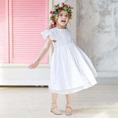 Hehainom Girls Dress Shoes Toddler Little Kids Gracy Ballet Mary Jane Ballerina Flats with Elastic Ankle Strap