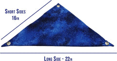 Hammock for Bearded Dragons, Starry Night fabric with suction cup hooks