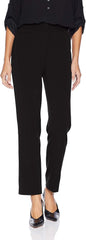 Rafaella Women's Curvy Gabardine Slim Leg Stretch Dress Pant, 30 Inch Inseam, Pull-on, with Pockets (Petite Size 4-14)