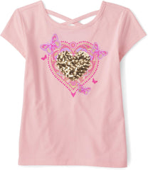 The Children's Place Girls' Short Sleeve Fashion Graphic T-Shirt