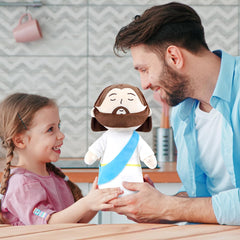 Jesus Plush Stuffed Doll - 11 Inch My Friend Jesus Plushie Doll Christian Religious Stuffed Toys Bible Savior Jesus Plushy Pillow Christmas Easter Birthday Baptisms Gifts for Kids Boys