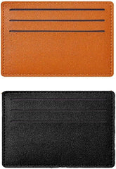 2 Pack RFID Blocking Leather Credit Card Holder，Slim Minimalist Front Pocket RFID Blocking Leather Wallets,Rfid Wallet Women，Minimalist Wallet for Men(6 card slots+1 money pocket)