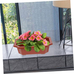 5Pcs Decorative Planter Breathable Drainage Flower Pots for Home and Garden Rectangular Plant Containers for Use Design
