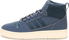 adidas Unisex Break Start Mid Top Winterized Sneaker, Black/Grey/Black, 3.5 US Men