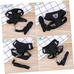 Happyyami Adjustable Pet Harness Vest Collars for Small Medium Dogs Dog Car Harness Puppy Supplies Cats