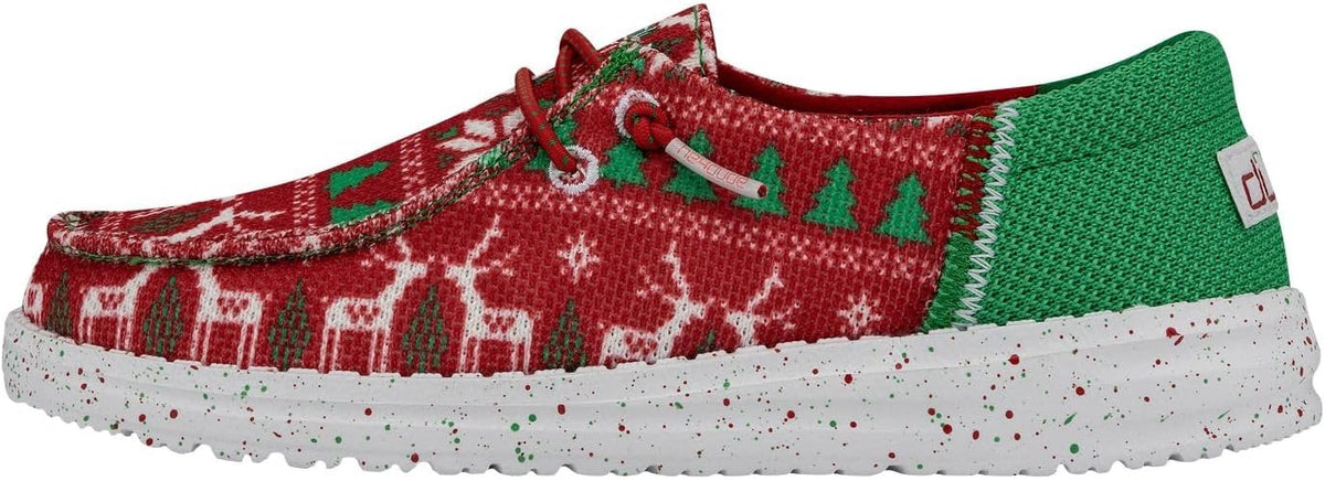 Hey Dude Wendy Youth Jolly Jingle Size C8 | Youths' Shoes | Kid's Slip On Loafers | Comfortable & Light-Weight