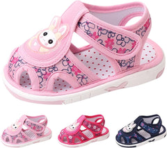 Baby Girls Boys Sandals Infant Toddler Shoes First Walkers Outdoor Athletic Hollow Prewalker Summer (Pink, 7 Toddler)