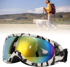 Dog Sunglasses Dog Goggles, Dust Winproof Pet Glasses for Dogs Eyes Wear for Medium or Large Dog (Zebra Frame)