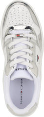 Tommy Hilfiger Women's Twigye Sneaker, White/Silver 040, 11