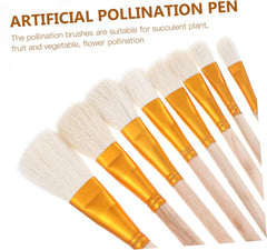 Kisangel 8pcs Pollinator Tools for Garden Use Hand Pollination Brush Set for Fruit Trees and Vegetables Portable Manual Pollination Tools and Yard Gardening