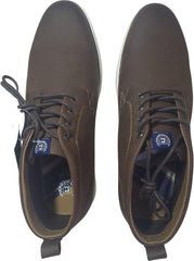 Men's Brown Lace Up Ankle Boots with Rubber Sole, Size 11.5 NWT