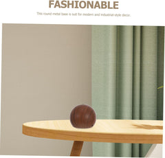 Lurrose Vintage Style Iron Globe Table Lamp Stand Decorative Lamp Base Small Warm and Cozy Nordic Design