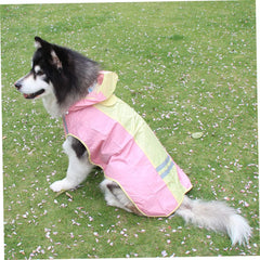 BESPORTBLE 1pc Pet Raincoat Reflective Strips for Medium and Large Dogs Lightweight and Breathable Cloak for Outdoor Use for Rainy Weather