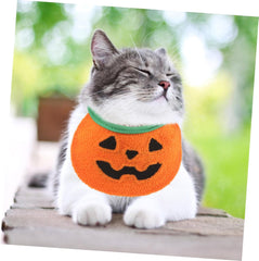 Milisten Halloween Pumpkin Dog Bandana Pet Scarf for Dogs and Cats for Halloween Parties and Festive Celebrations Cute and Comfortable Design for