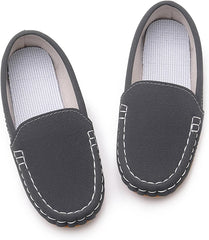RVROVIC Kids Girls Boys Slip-on Loafers Oxford PU Leather Flats Shoes(Toddler/Little Kid)
