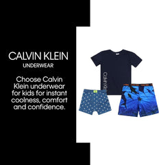 Calvin Klein Boys' Two Piece Sleepwear Sleeveless Top and Bottom Pajama Set