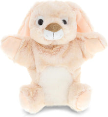 DolliBu Rabbit Plush Hand Puppet For Kids - Soft Plush Stuffed Animal Hand Puppet Toy for Puppet Show Games & Puppet Theaters for Kids Adult's Cute Puppets Educational Toy to Teach Children & Toddlers