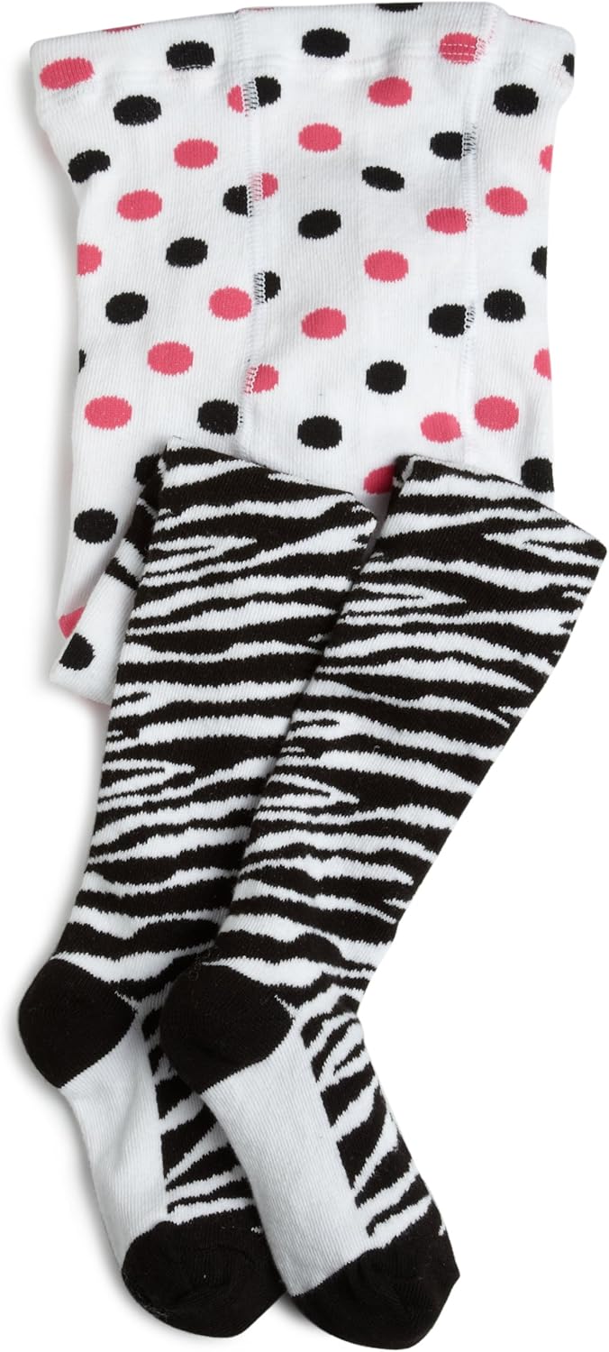 Jefferies Socks Girls 2-6X Zebra Tights