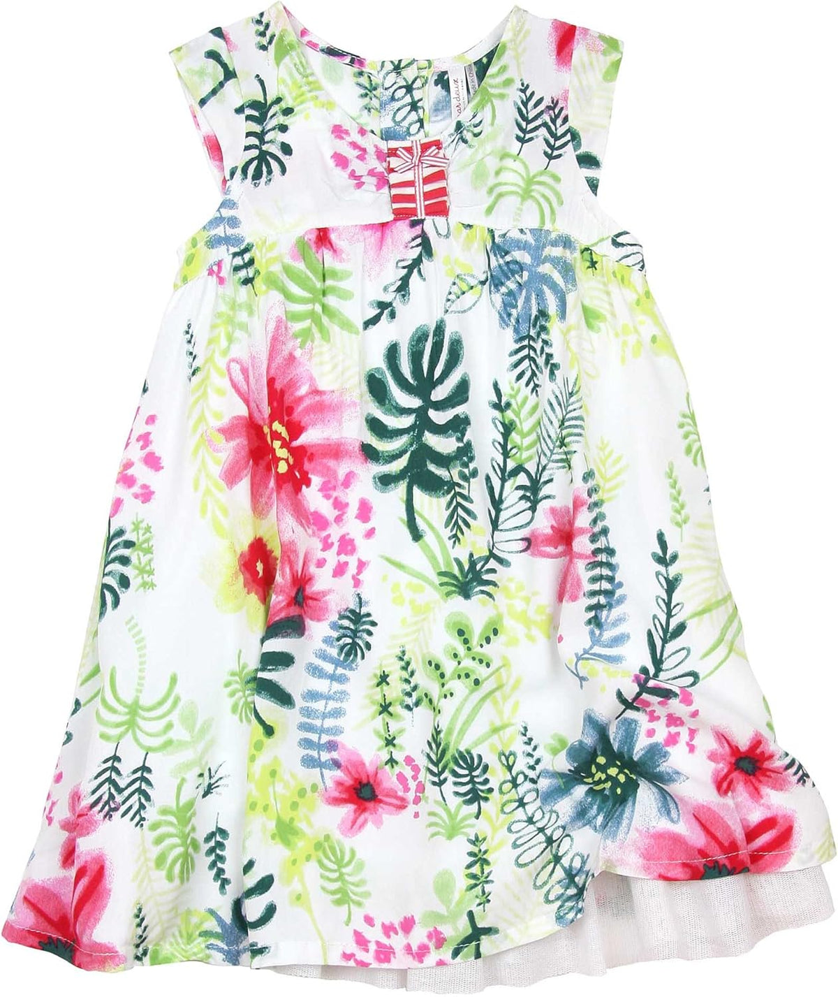 Deux par Deux Little Girls' Dress and Leggings Flamingo Edit, Sizes 18M-6