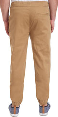 IZOD Men's Young Uniform Jogger Pants, Elastic Waistband with Drawstring Closure, Stretch Twill Fabric
