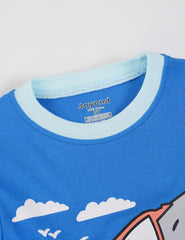 Joyond Boys Pure Cotton Summer Pjs for 2-14 Years, Kids Short Sleeve 4-Piece Pajamas Set Little Boys Sleepwear