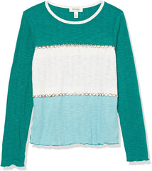 Speechless Girls' Long Sleeve Knit Rib Top