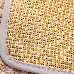 Cooling pad,Breathable Mat Woven Rattan Pad for Dog and Cats Comfortable Bed Cushions with Option Size Easy to