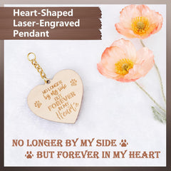 Pet Memorial Gifts for Dogs & Cats - Rotating Wooden Picture Frame for 4x6in Photo - Loss of Dog Sympathy Gift