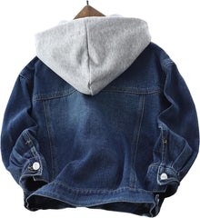ABALACOCO Boys Basic Coats Denim Jacket Button Down Jeans Jacket Top Jeans Casual Outerwear 5-14T