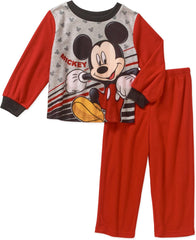 Disney Mickey Mouse Red Pajama Sleepwear Set For Boys (12 Months)