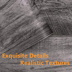 MulYeeh 17.5'' x 118'' Gray Peel and Stick Wallpaper Faux Wood Plank Paper Self-Adhesive Removable Wall Covering Prepasted Decorative Vinyl Film Shiplap