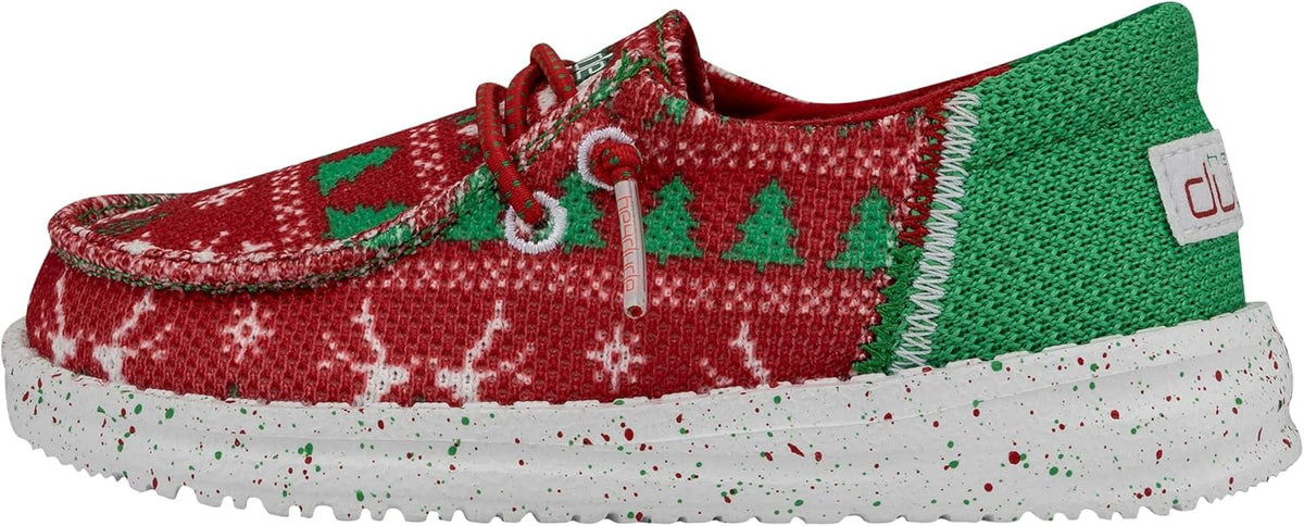 Hey Dude Wendy Toddler Jolly Jingle Size C7 | Toddler's Shoes | Kid's Slip On Loafers | Comfortable & Light-Weight