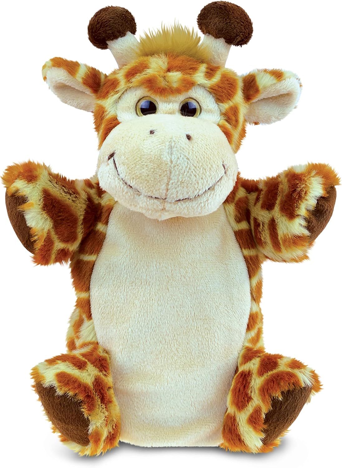 DolliBu Giraffe Plush Hand Puppet For Kids - Soft Plush Stuffed Animal Hand Puppet Toy for Puppet Show Games & Puppet Theaters for Kids, Adult Cute Puppets Educational Toy to Teach Children & Toddlers