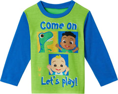 CoComelon Boys Pajamas for Toddler Kids | 4 Piece Sleepwear Sets for Toddler Boys Pajama Bottoms and Sleep Shirts