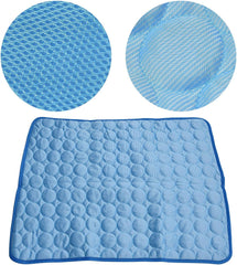 Atyhao Pet Cooling Mat Breathable Large Soft Summer Dog Cat Sleeping Pad for Kennel Sofa Bed Floor Crate Sleep Mat (M)