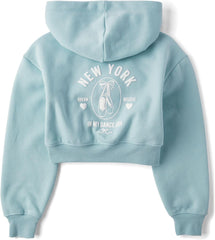 The Children's Place Girls' Active Long Sleeve Hooded Sweatshirt