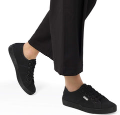 St. Tropez Sustainable Sneakers for Women - Classic Style Breathable Eco Canvas Upper, Comfy Low Wedge Rubber Sole, Artisan Crafted and Handmade Shoes, Made in Europe