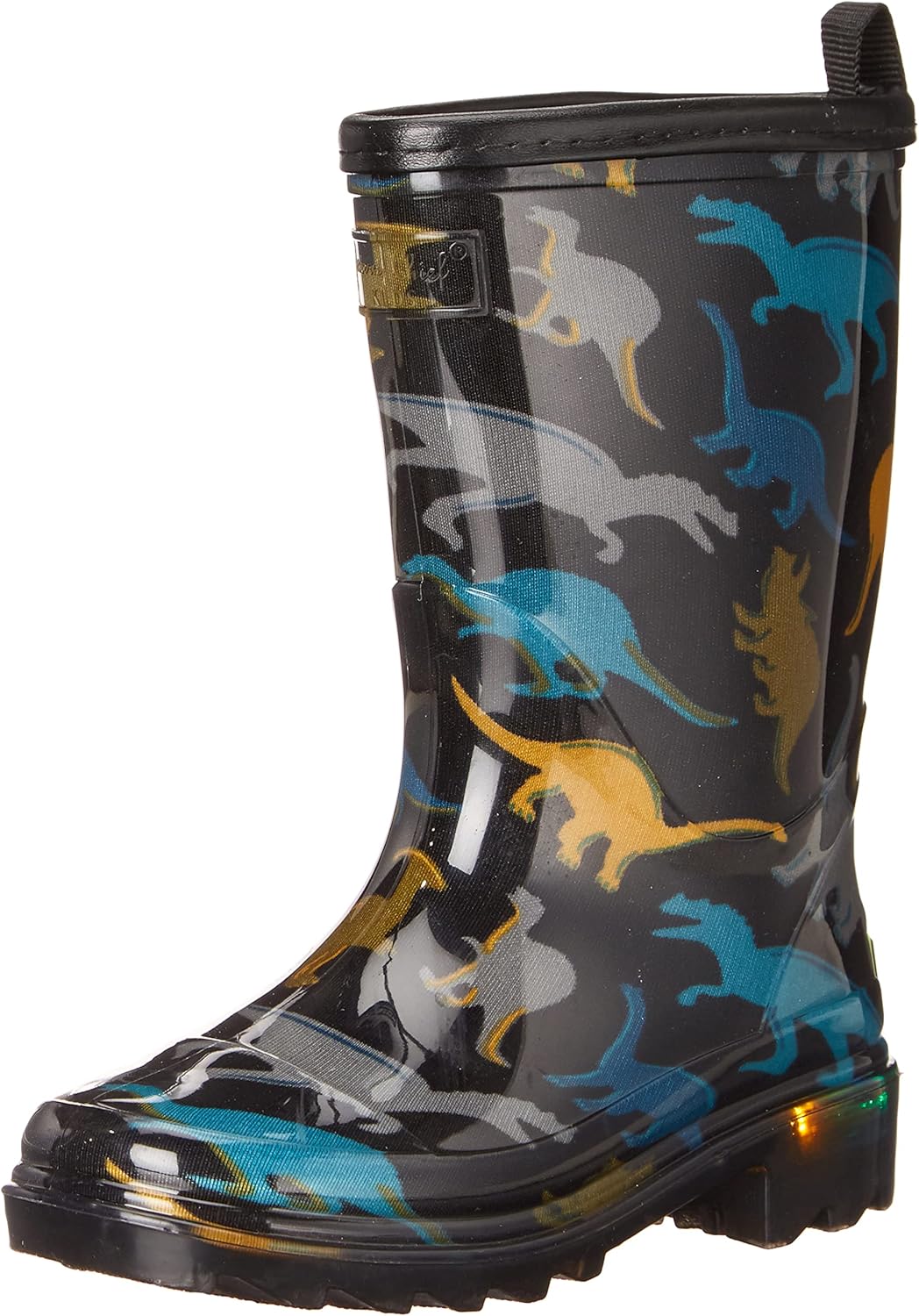 Western Chief Unisex-Child PVC Lighted Kids Rain Boot