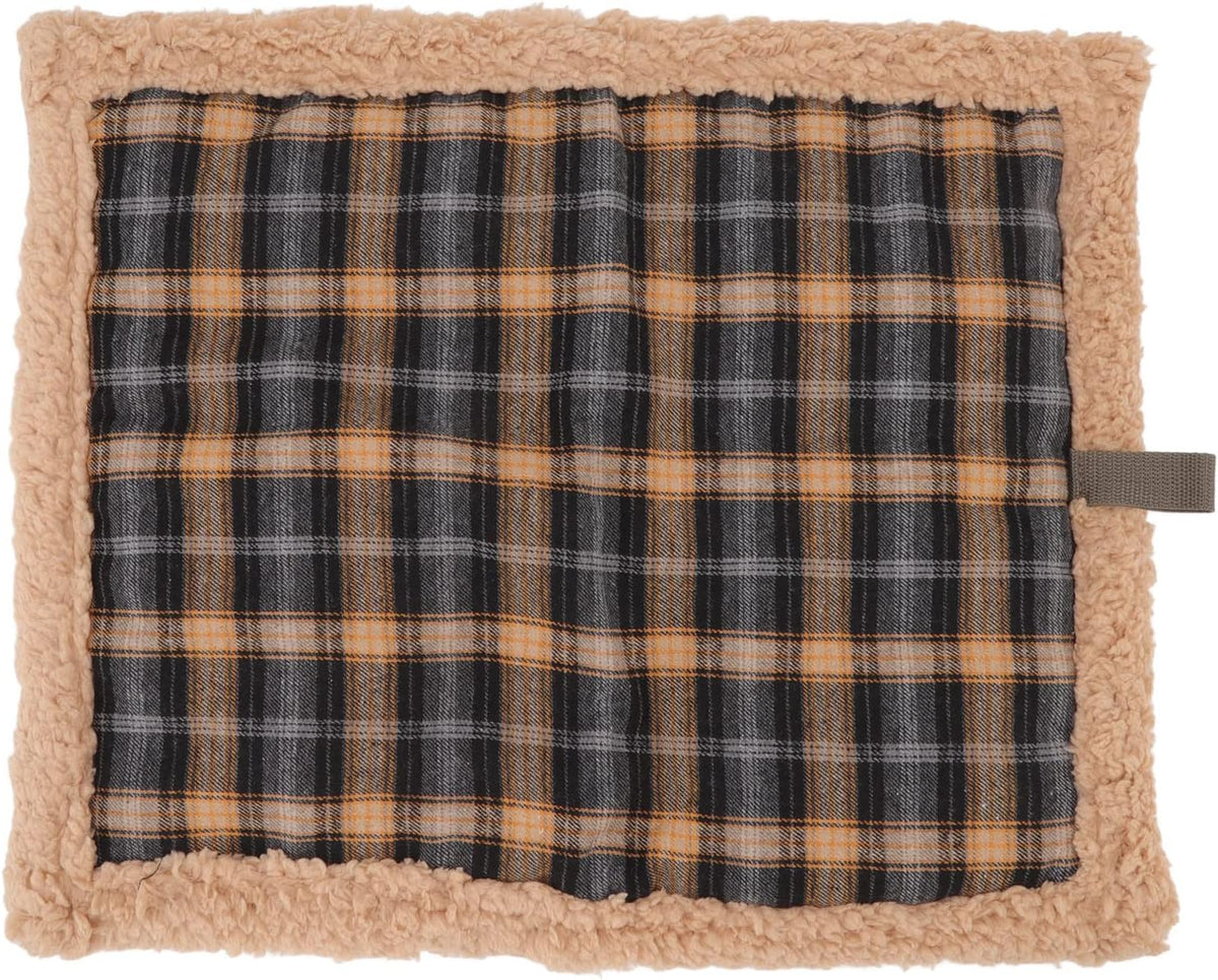 Self Warming Pet Pad, Soft Plush Washable Self Heating Cat Dog Mat, Double Sided Lambswool and Aluminum Film for Heat Retention, Comfortable Crate Bed for Dogs