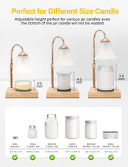 DORESshop Candle Warmer Lamp, Electric Candle Lamp Warmer with 2 Bulbs, Dimmable for Jar Candles, Ideal Gifts for Mom